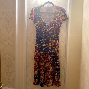 Floral fit and flare dress